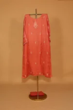 Red Kota Suit Set – Semi-Stitched 3 Pc with Elegant Embroidery - Image 6