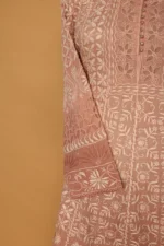 Pink Silk Organza Stitched Suit Set with Sequins Embroidery - Image 3