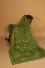 Silk Organza Saree with All Over Tapechi Embroidery