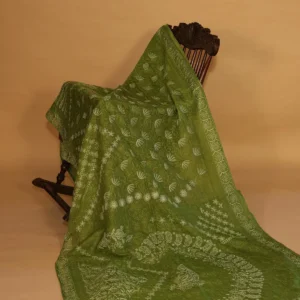 Silk Organza Saree with All Over Tapechi Embroidery