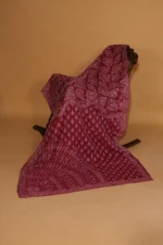 Purple Silk Organza Saree with Heavy Embroidery - Image 2