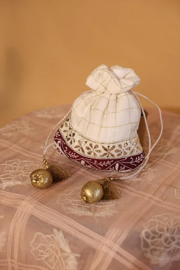 Embroidered Festive Potli Bag for Weddings - Image 2