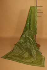 Silk Organza Saree with All Over Tapechi Embroidery - Image 4