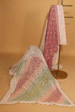 Multicolour Zari Kota Chikankari Saree - Image 5
