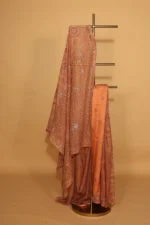 Silk Organza Saree with All Over Zardozi and Tapechi - Image 2
