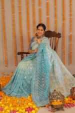 Alankrit Light Blue Shade Saree - Image 5
