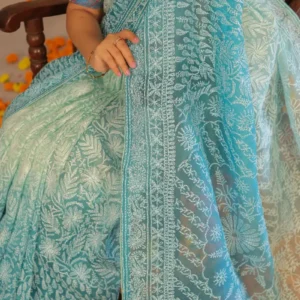 Alankrit Light Blue Shade Saree