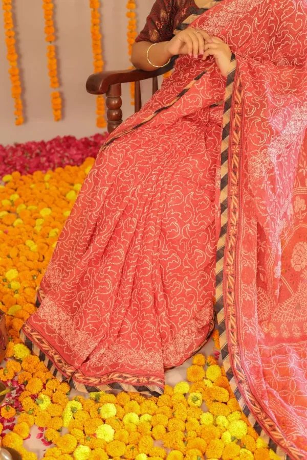 Alankrit Pink Saree - Image 1