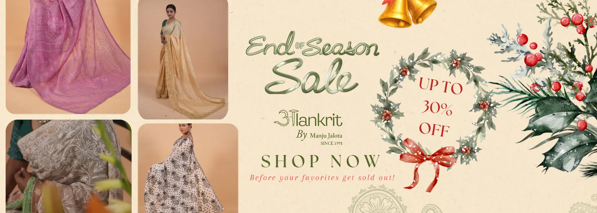 Alankrit 30 % off end of season sale