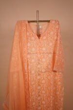 Orange Kota Ghaspatti Suit Set 4pcs - Image 3