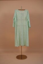 Green shaded Kota suit with Tapechi and Ghaspatti embroidery - Image 4