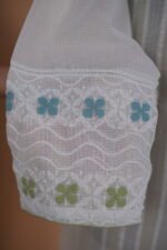 Light blue Patti work in white Kota Suits set - Image 6