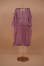 Wine colored Kota Suit Set with Ghaspatti Embroidery