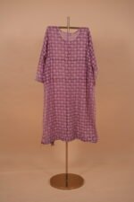 Wine colored Kota Suit Set with Ghaspatti Embroidery - Image 5