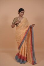 Multicolored Kota Saree with tapechi embroidery