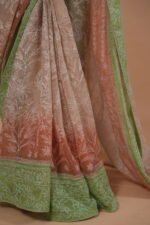 Multicolored kota saree with tapechi embroidery - Image 4