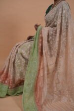 Multicolored kota saree with tapechi embroidery - Image 5