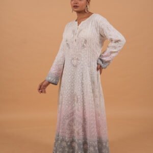 Kota multicolored Festive Anarkali with Tapechi & Zardozi