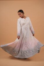 Kota multicolored Festive Anarkali with Tapechi & Zardozi - Image 4