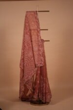 Rust brown kota tissue saree - Image 5