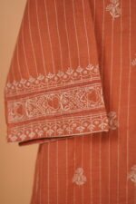 Brick Red Embroidered Salwar Set - Image 2