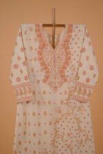 Beautiful embroidered suit & Salwar Set with handwork embroidery in coral pink