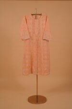 Rose pink suit set with cutwork and Mukaish - Image 5