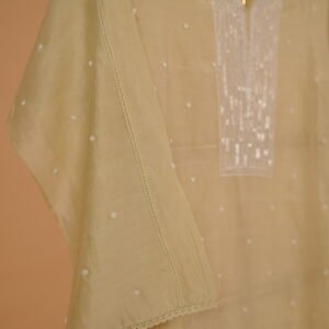 Lime green Salwar suit set with hand work