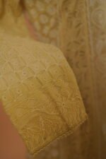 Lime Yellow Anarkali salwar with full Embroidery - Image 2