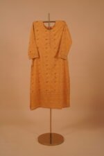 Yellow salwar suit set with Mukaish and embroidery work - Image 5