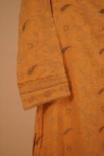 Yellow salwar suit set with Mukaish and embroidery work - Image 2