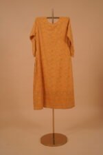 Yellow salwar suit set with Mukaish and embroidery work - Image 3