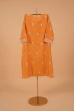 Orange embroidered suit set 4  pcs - Image 4