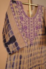 Multicolor lehriya print embroidered salwar suiit set - Image 3