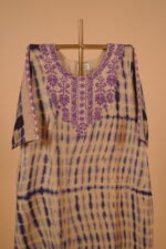 Multicolor lehriya print embroidered salwar suiit set - Image 5