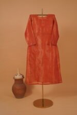 Classy Red Tissue salwar suit set with hand embroidery - Image 4