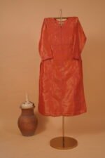 Classy Red Tissue salwar suit set with hand embroidery - Image 5