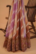 Multicolored chikankari embroidery Saree - Image 5