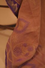 Alankrit Cotton saree with handmade embroidery attached blouse - Image 4