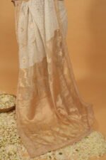 Pongal special saree with zari border & pallu in tissue kota and heavy embroidery - Image 3