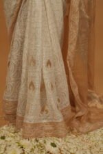 Pongal special saree with zari border & pallu in tissue kota and heavy embroidery - Image 5