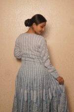 Blue Anarkali | Elegant Ethnic Wear - Image 4