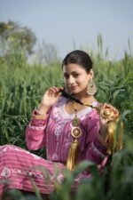 Royal Pink Chikankari Embroidered Suit Set - Image 3