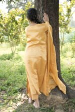 Mustard Yellow Chikankari Suit Set with Beadwork - Image 5