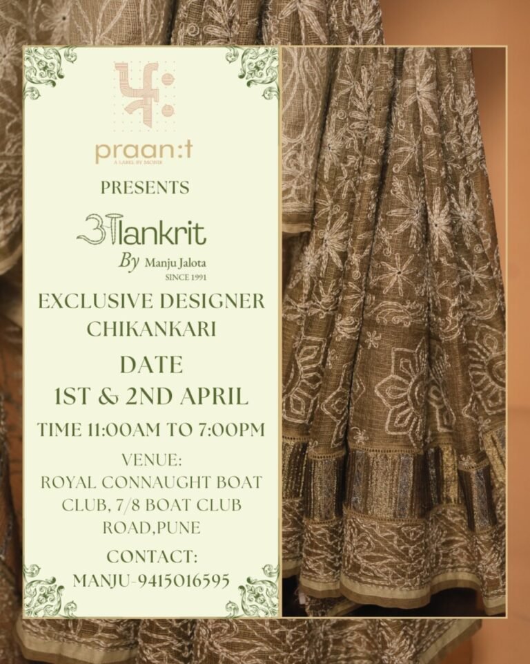 Designer Chikankari exhibition in Pune