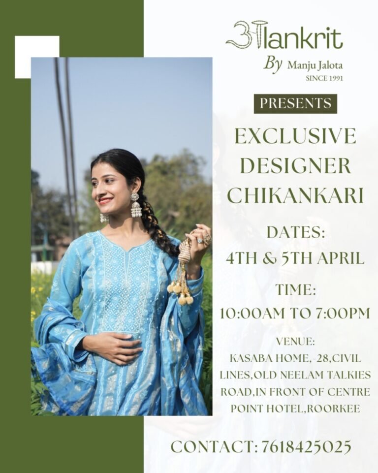 Chikankari exhibition details and model in Roorkee