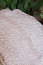 Dark Beige Elegant Hand Embroidered Cotton Silk Kurta for Men - Image 2