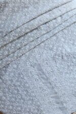 Grey Hand Embroidered Cotton Silk Unstiched Kurta for Men - Image 4
