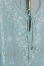Graceful Sky Blue Ombre Gaspatti Kaftan - Image 2