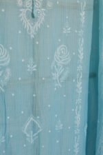 Graceful Sky Blue Ombre Gaspatti Kaftan - Image 3